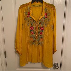 Johnny Was Embroidered Top